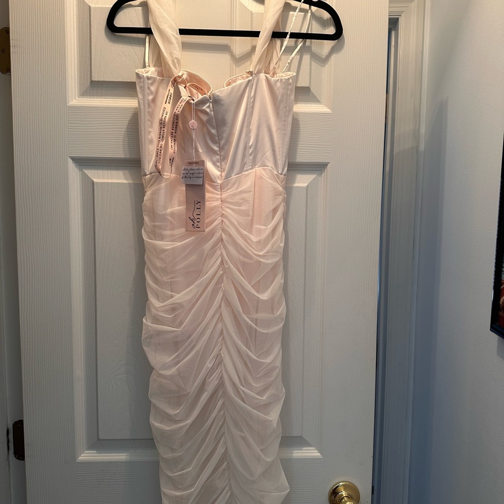 Oh Polly Off The Shoulder Ruched Corset Maxi Dress - Picture 7 of 10